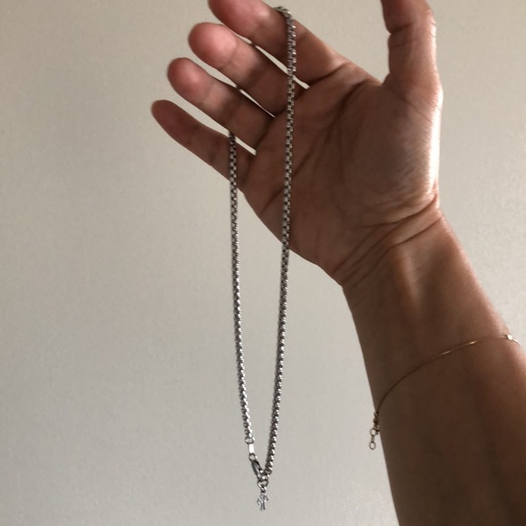 LAURA LOMBARDI silver box chain necklace - Picture 3 of 5